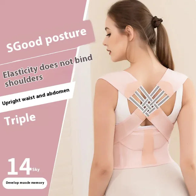 Breathable Invisible Back Posture Corrector – Adjustable Correction Band