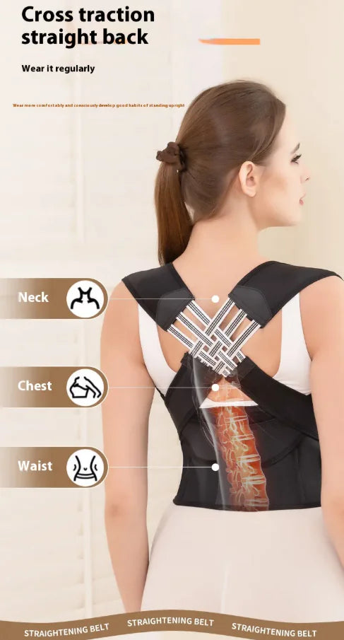 Breathable Invisible Back Posture Corrector – Adjustable Correction Band
